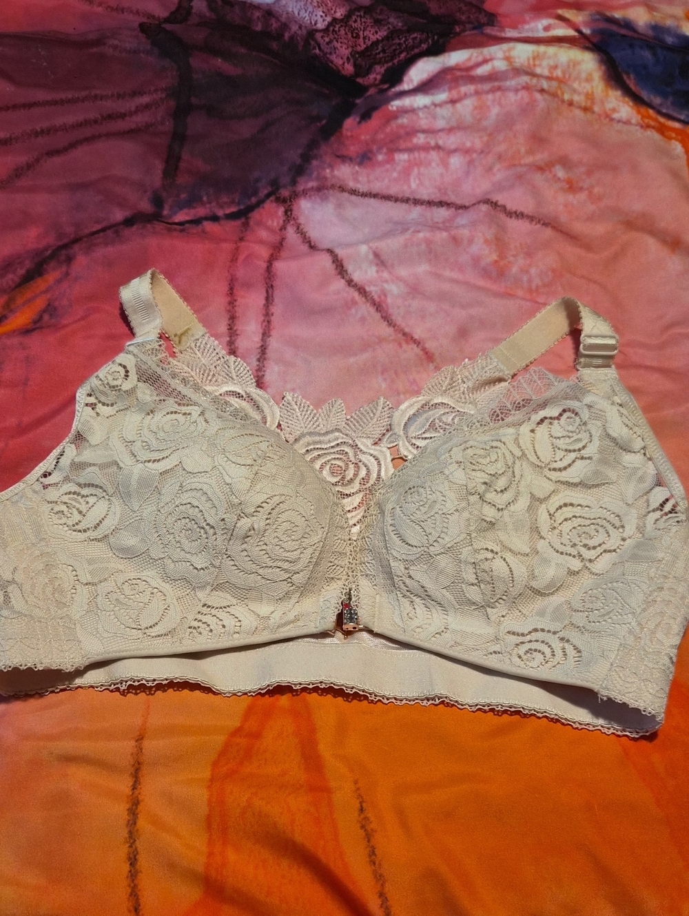 Lace Floral Bra Cream 38/85